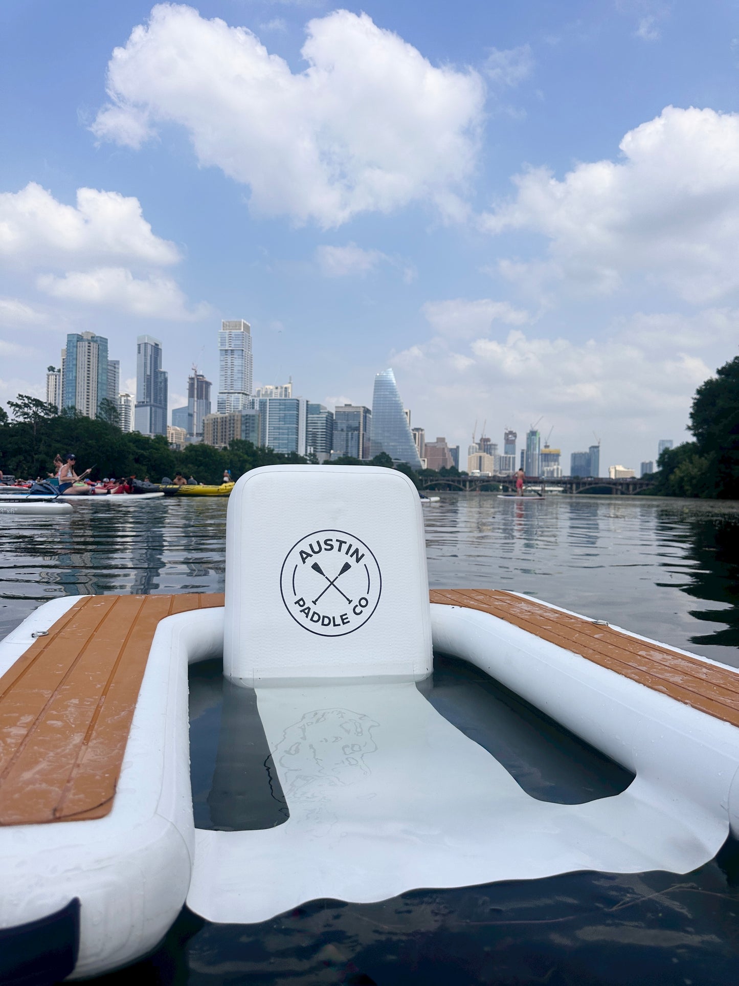Austin Paddle Co. Chill-Out Inflatable Lounge Chair – Durable PVC, Quick Inflate, Portable