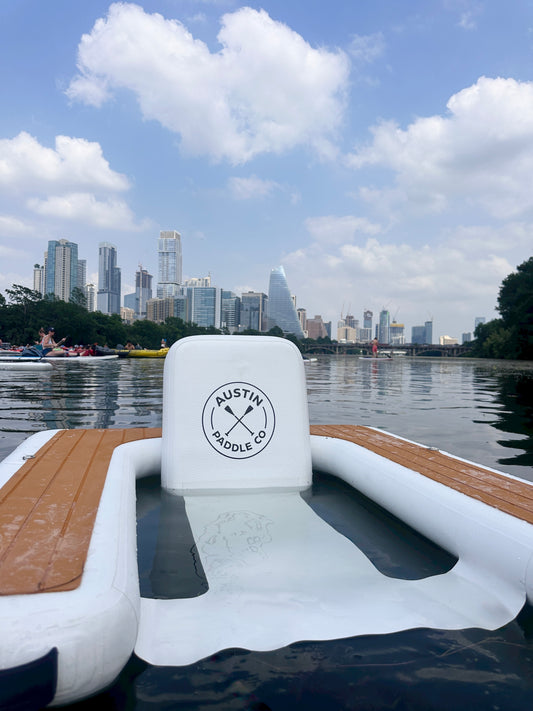 Austin Paddle Co. Chill-Out Inflatable Lounge Chair – Durable PVC, Quick Inflate, Portable